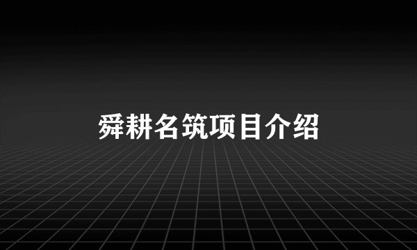 舜耕名筑项目介绍