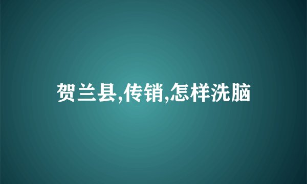 贺兰县,传销,怎样洗脑
