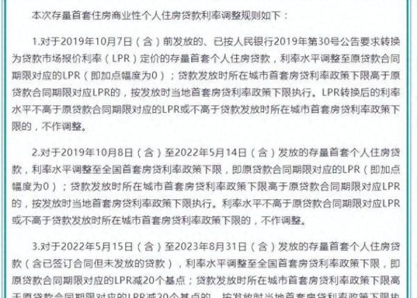 存量房贷利率调整具体规则出炉!工行、农行、中行、建行最新公告