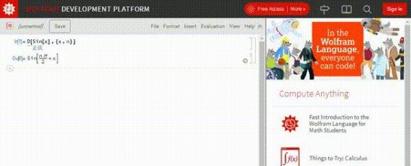 【数学工具】在线Mathematica使用方法