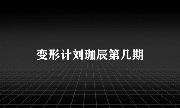 变形计刘珈辰第几期