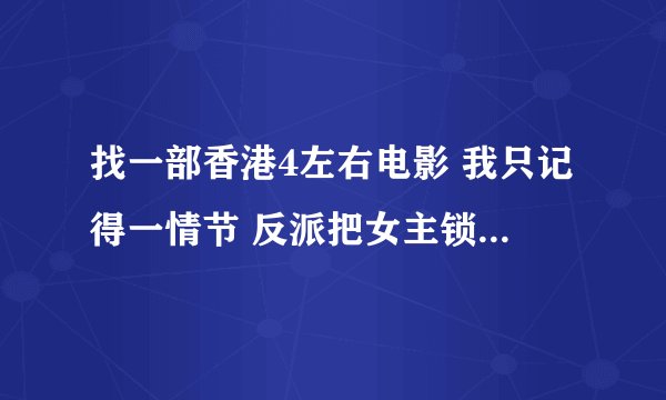 找一部香港4左右电影 我只记得一情节 反派把女主锁在床上准备强X 结果他一开门进来N多记者？