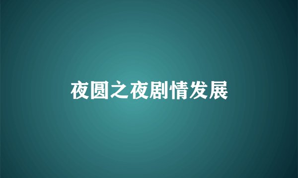 夜圆之夜剧情发展