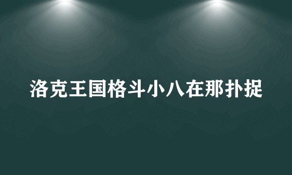 洛克王国格斗小八在那扑捉