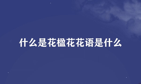 什么是花楹花花语是什么