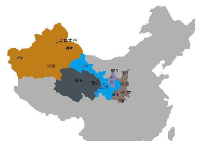 中国按大区划分华北、东北、华东、华中、华南、西南、西北各包括哪些省份?