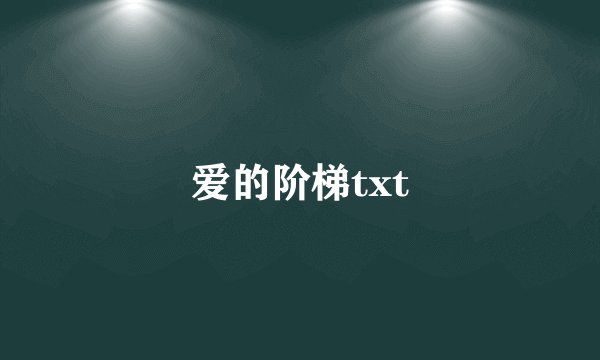 爱的阶梯txt