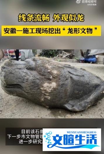 历史奇迹,安徽工地惊现500斤石兽首,揭开尘封千年的秘密