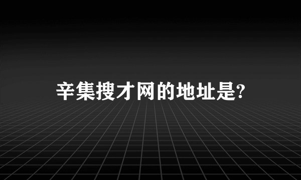 辛集搜才网的地址是?