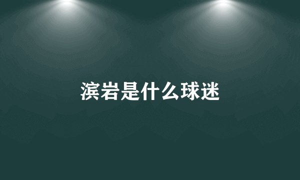 滨岩是什么球迷