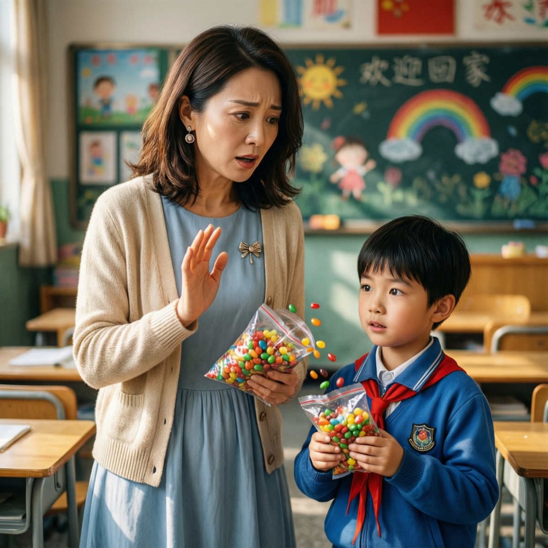 小孩喂班主任吃78的