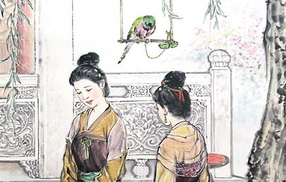 寂寂花时闭院门,美人相并立琼轩,猜一样东西