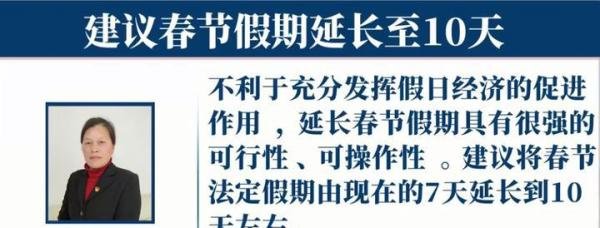 人大代表建议春节假期延长至10天是怎么回事，这是咋情况？