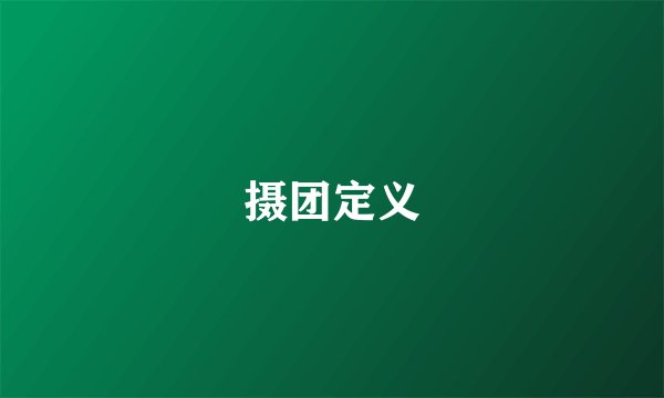 摄团定义