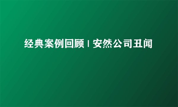 经典案例回顾 | 安然公司丑闻