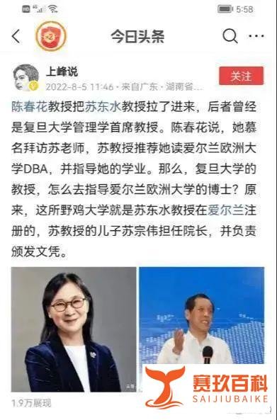 陈春花“风波”的陈述