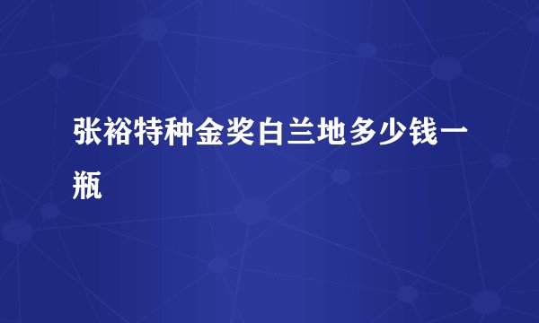 张裕特种金奖白兰地多少钱一瓶