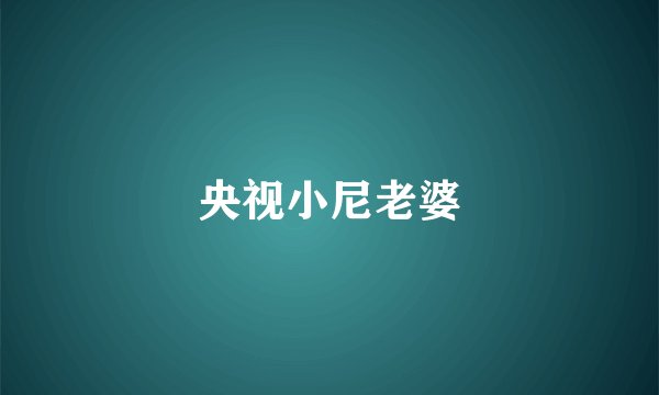 央视小尼老婆