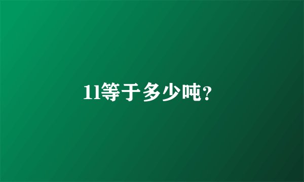 1l等于多少吨?