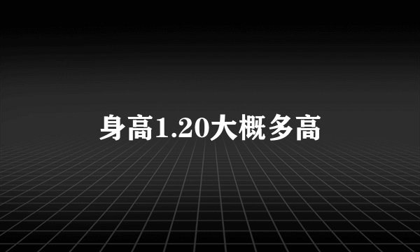 身高1.20大概多高