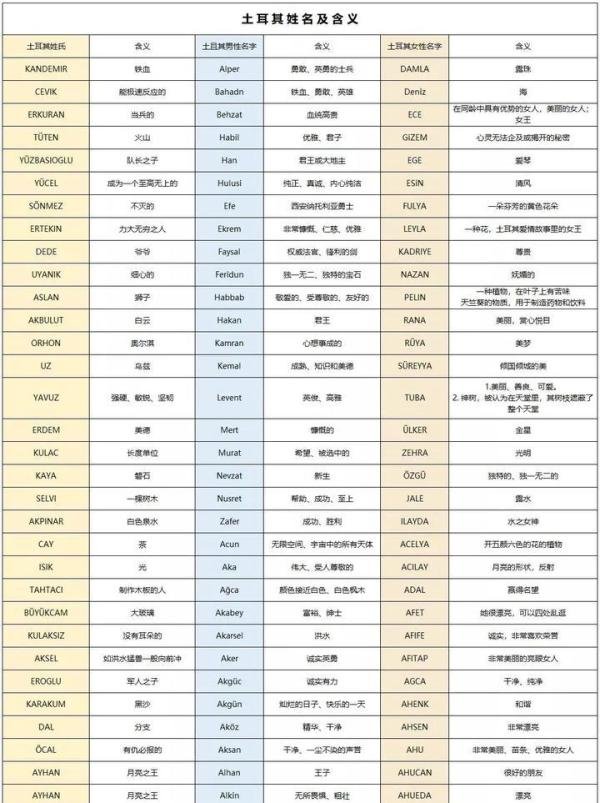 土耳其入籍改名新政|最全起名攻略。