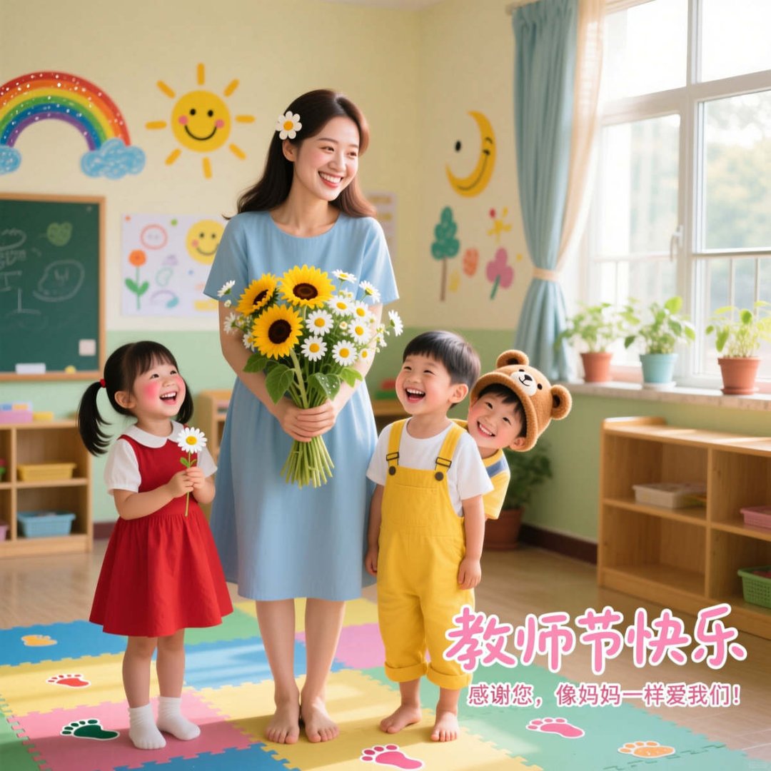 给幼儿园小班老师的教师节祝福语