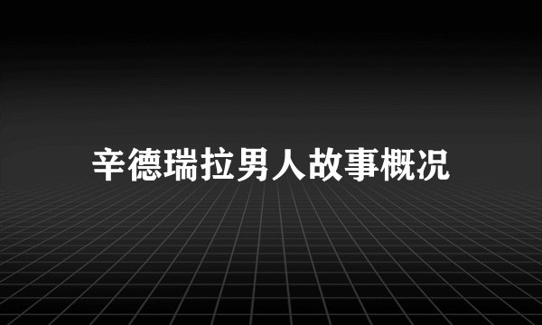 辛德瑞拉男人故事概况