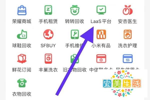 顺丰速运APP如何查看LaaS平台?