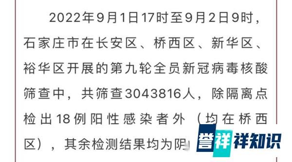 9月2日石家庄疫情最新进展情况
