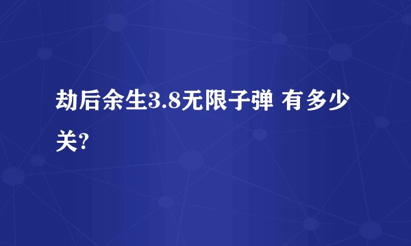 劫后余生3.8无限子弹 有多少关?