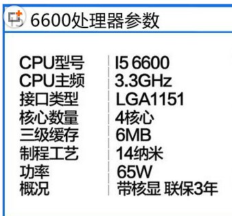 i56600K和6600有区别吗？