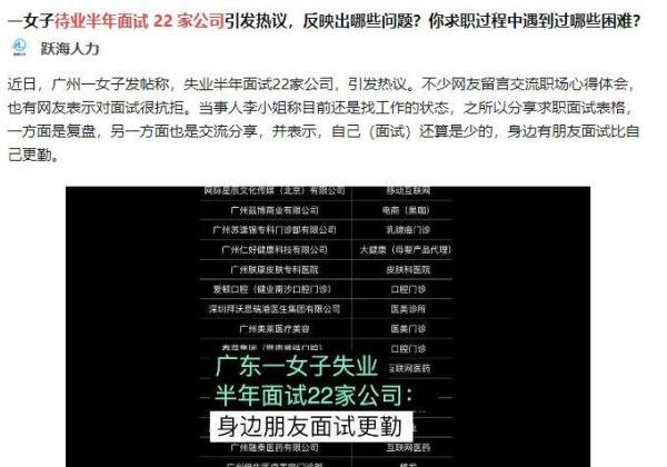 待业半年面试22家企业，求职艰难究竟哪里出了问题？