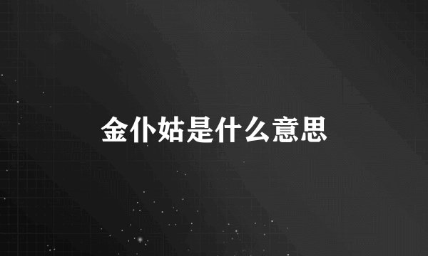 金仆姑是什么意思