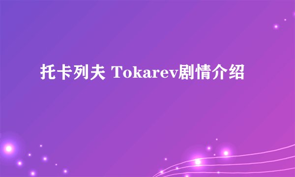 托卡列夫 Tokarev剧情介绍