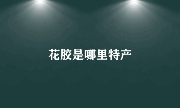 花胶是哪里特产