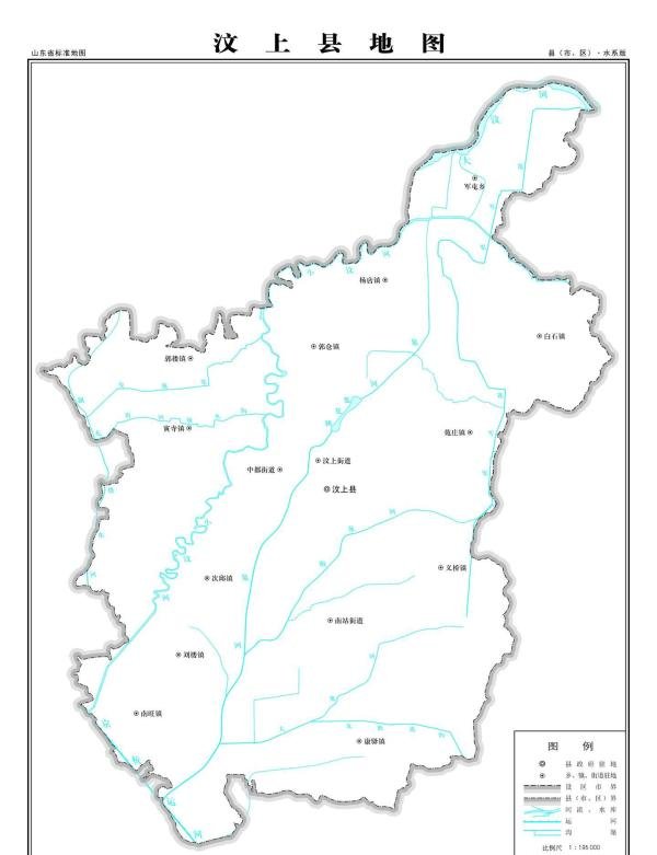 济宁市汶上县地图