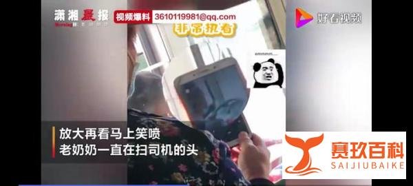 太可爱了吧，老奶奶坐公交车对着司机头扫码？