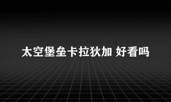 太空堡垒卡拉狄加 好看吗