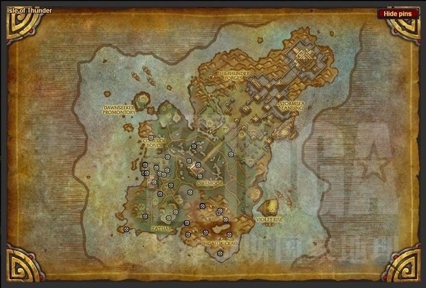 wow雷神岛宝箱位置分布图