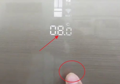 美菱冰箱触摸屏怎样调温度？