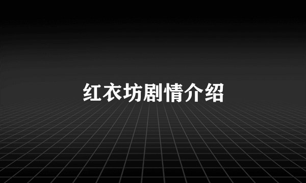 红衣坊剧情介绍