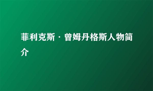 菲利克斯·曾姆丹格斯人物简介