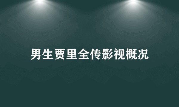 男生贾里全传影视概况