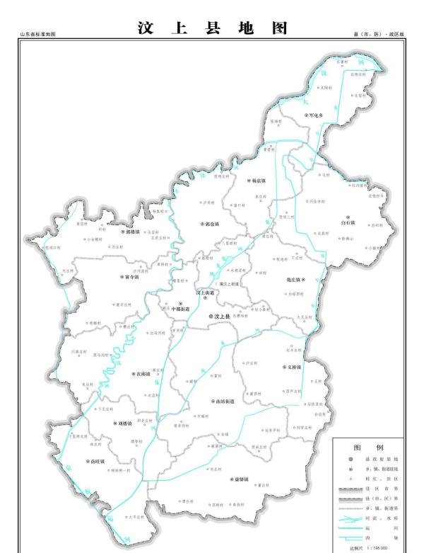 济宁市汶上县地图