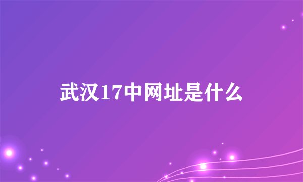 武汉17中网址是什么