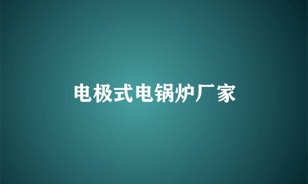 电极式电锅炉厂家