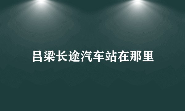 吕梁长途汽车站在那里