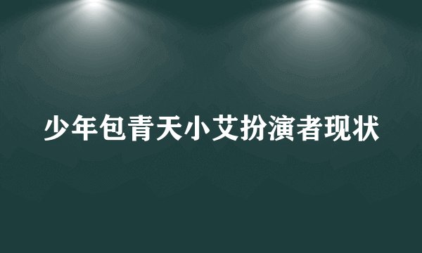 少年包青天小艾扮演者现状