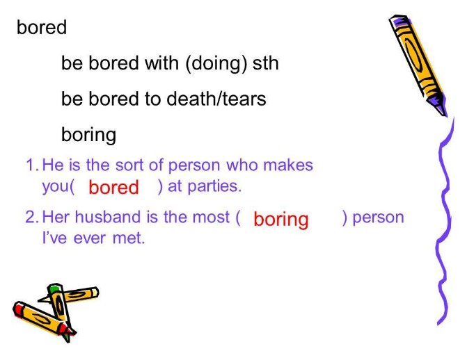 bored和get bored有什么区别