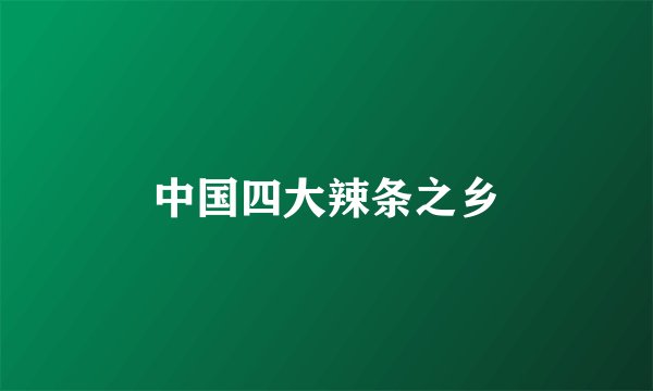 中国四大辣条之乡